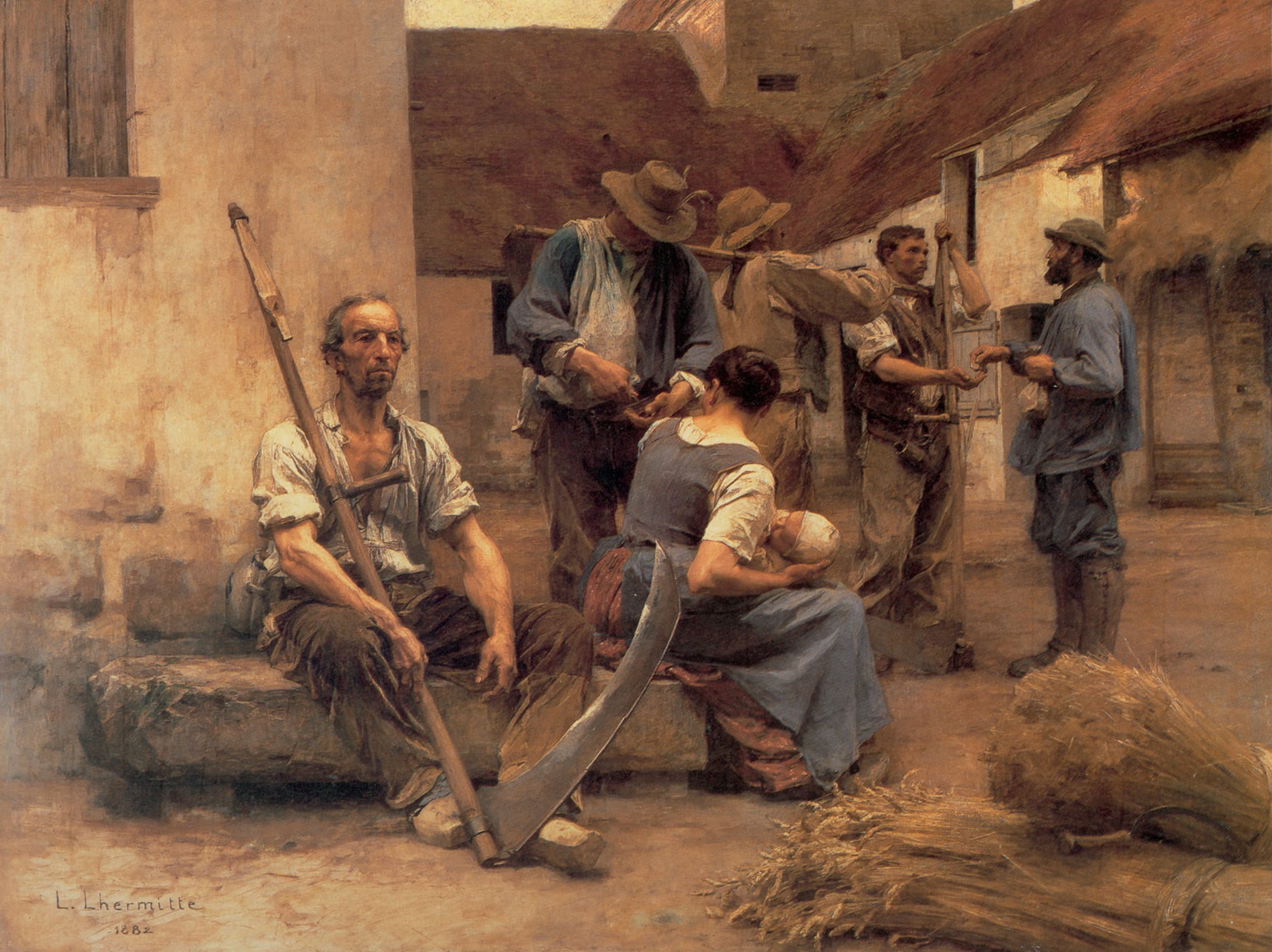 Léon Lhermitte La paye des moissonneurs, 1882