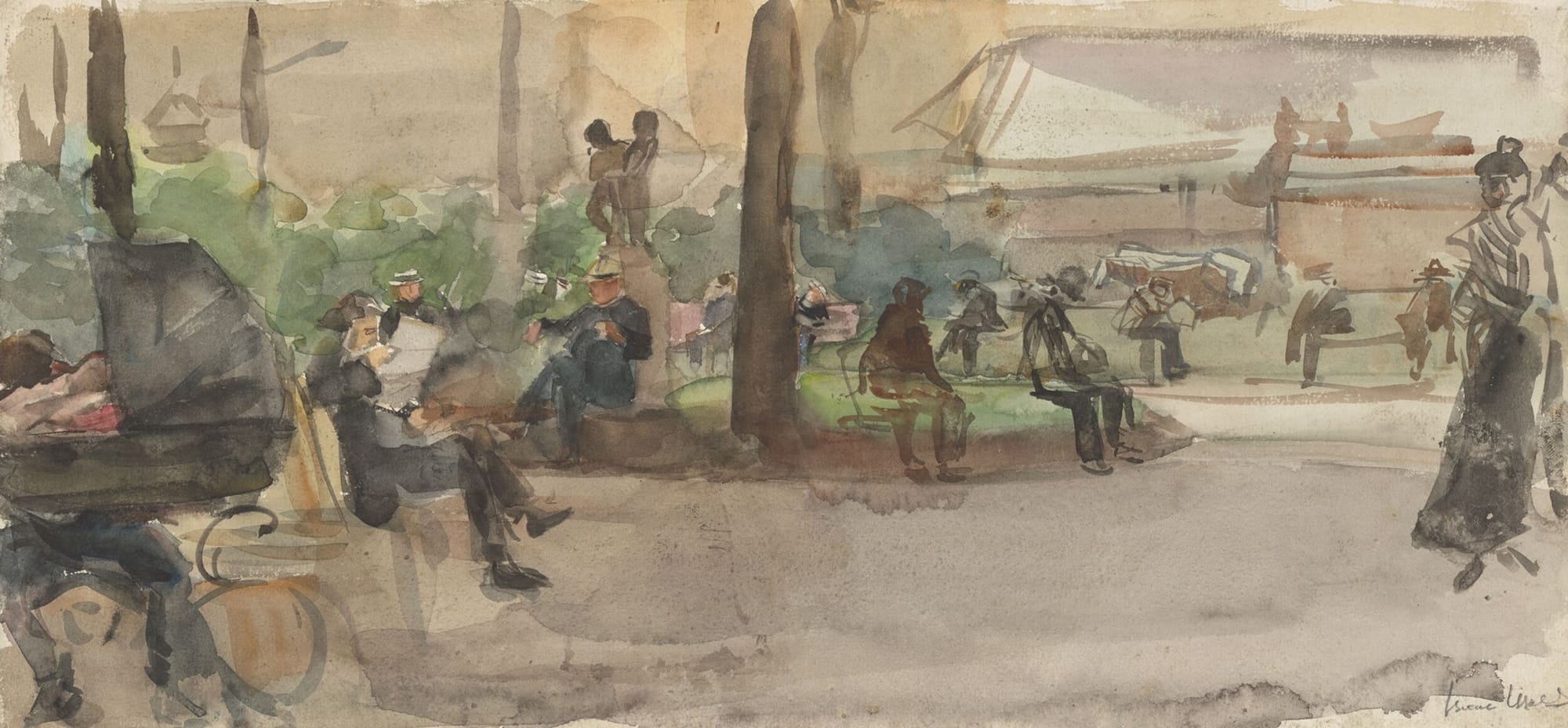 Isaac Israels, Jardin du Luxembourg, Paris, 1910