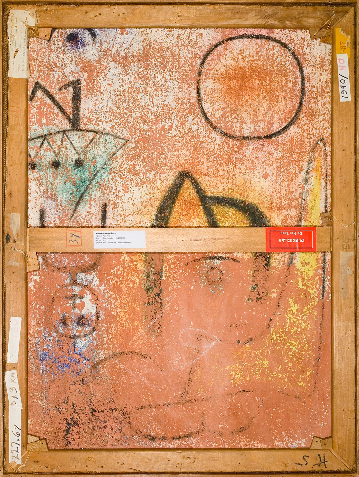 Paul Klee, Untitled [Verso of Glass Façade], 1940