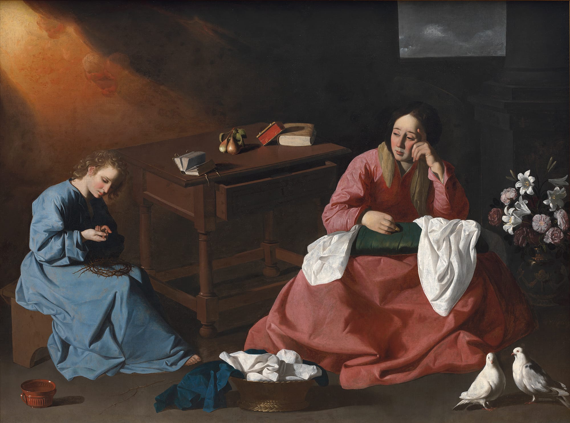 Francisco de Zurbarán, Christ and the Virgin in the House at Nazareth, about 1640