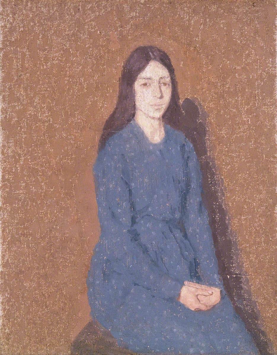 Gwen John, Girl in a Blue Dress, 1914–1915