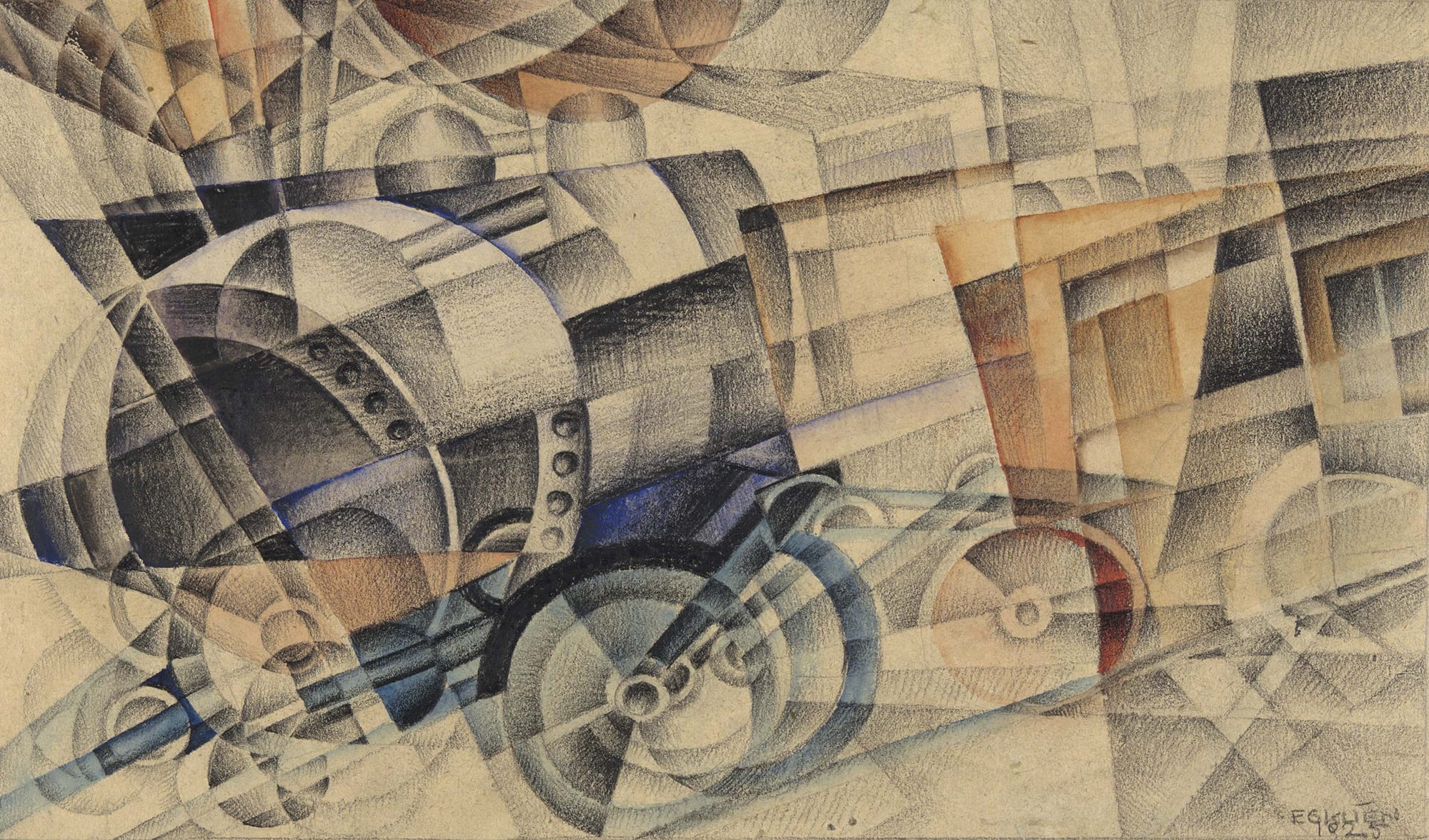 Erika Giovanna Klien, Locomotive, 1925