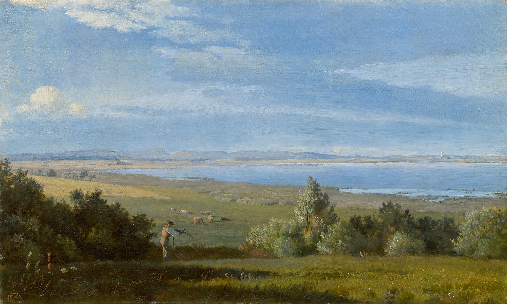 Johan Thomas Lundbye, Udsigt over Arresø mod. Tibirke bakker, 1843