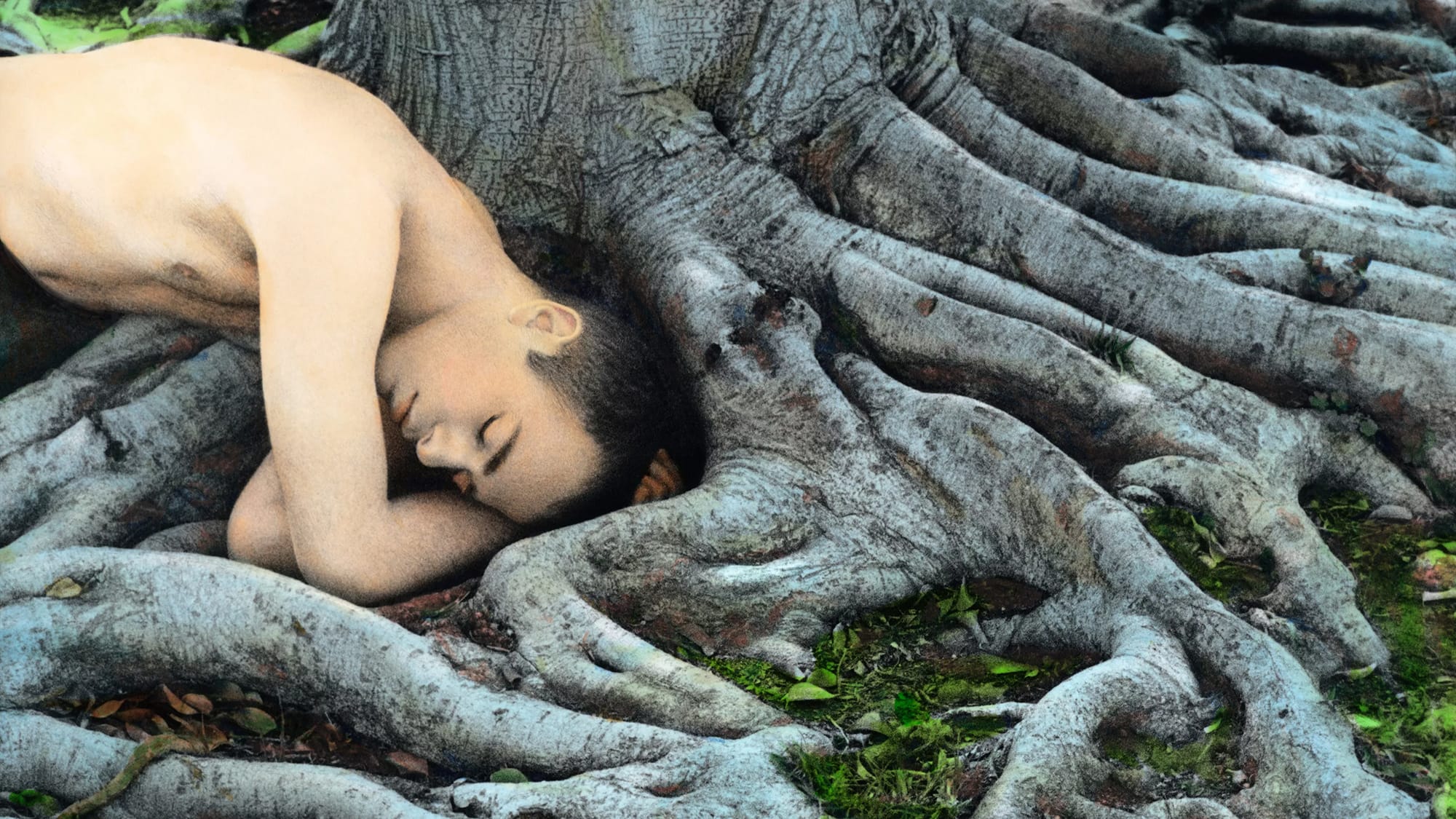 Youssef Nabil (1972) Self-portrait with Roots, Los Angeles, 2008
