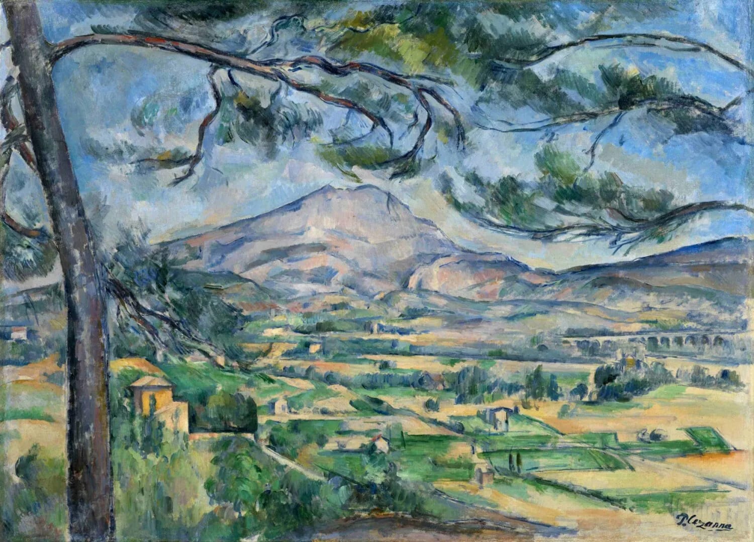 Paul Cezanne, La Montagne Sainte-Victoire au grand pin, vers 1887