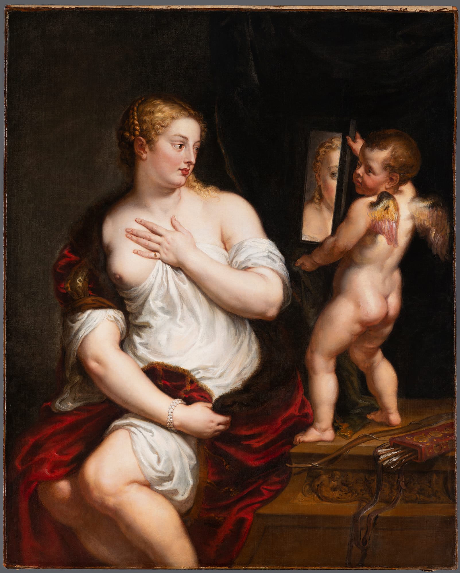 Peter Paul Rubens, Venus and Cupid, ca. 1606–1611. Painting after restoration.