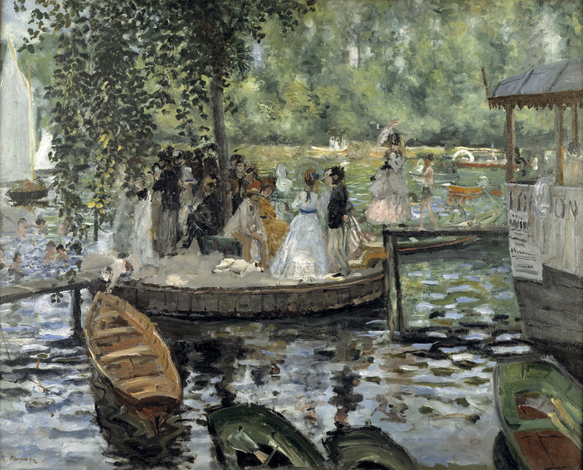 La Grenouillère, Pierre-Auguste Renoir, 1869