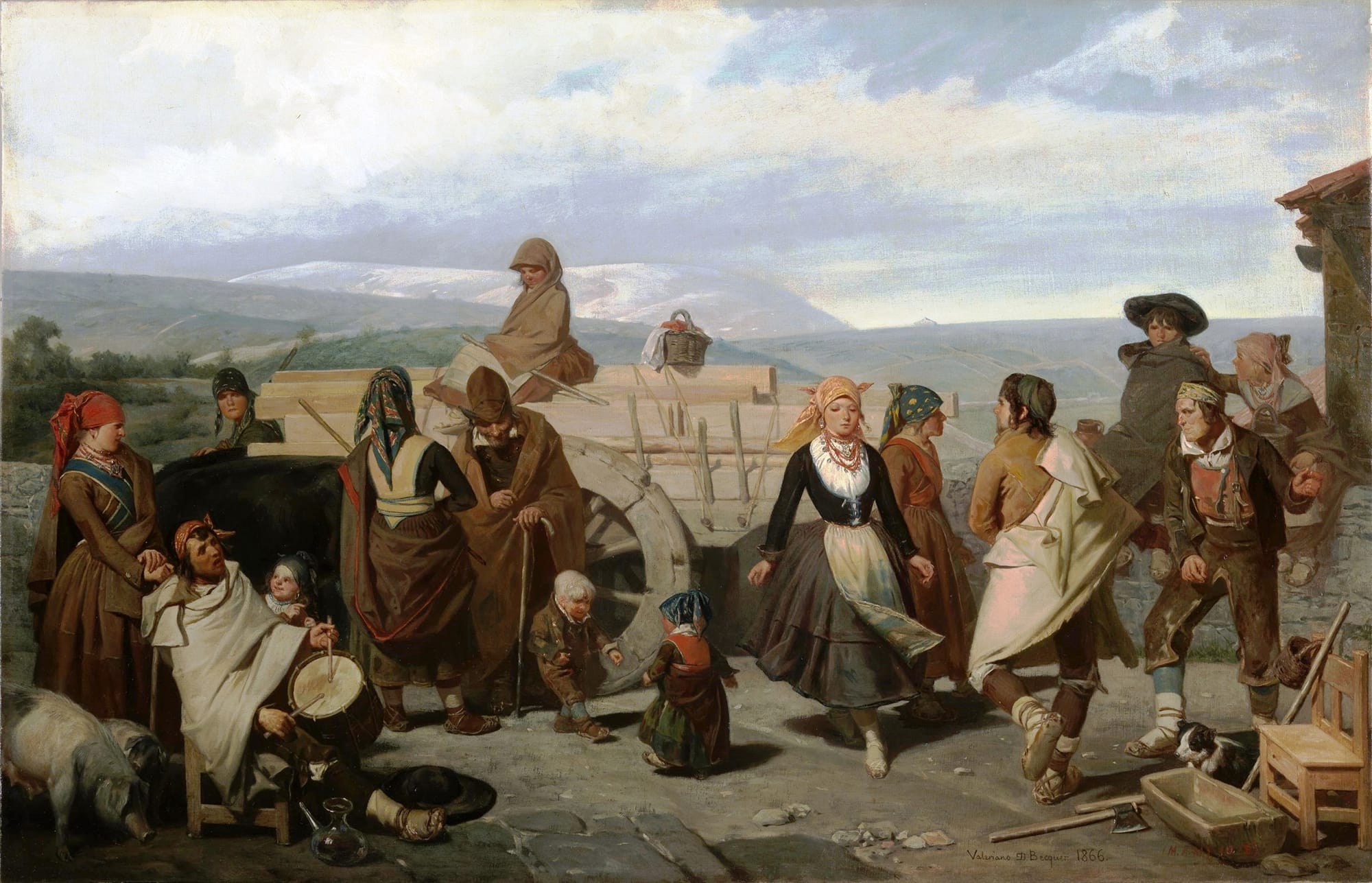 Valeriano D. Bécquer, The Dance. Folk Traditions from the Province of Soria, 1866