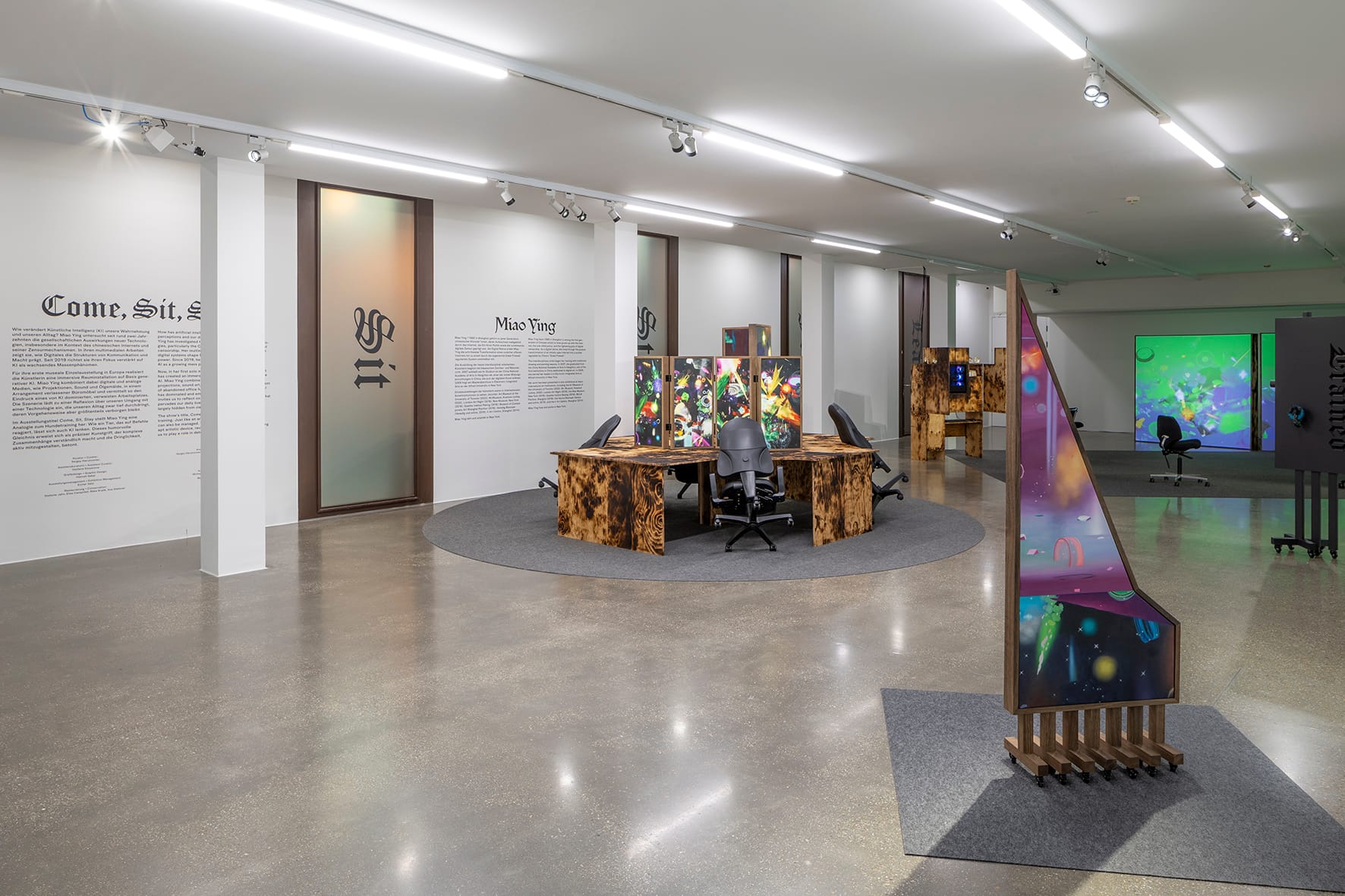 Installation view “Miao Ying. Come, Sit, Stay”