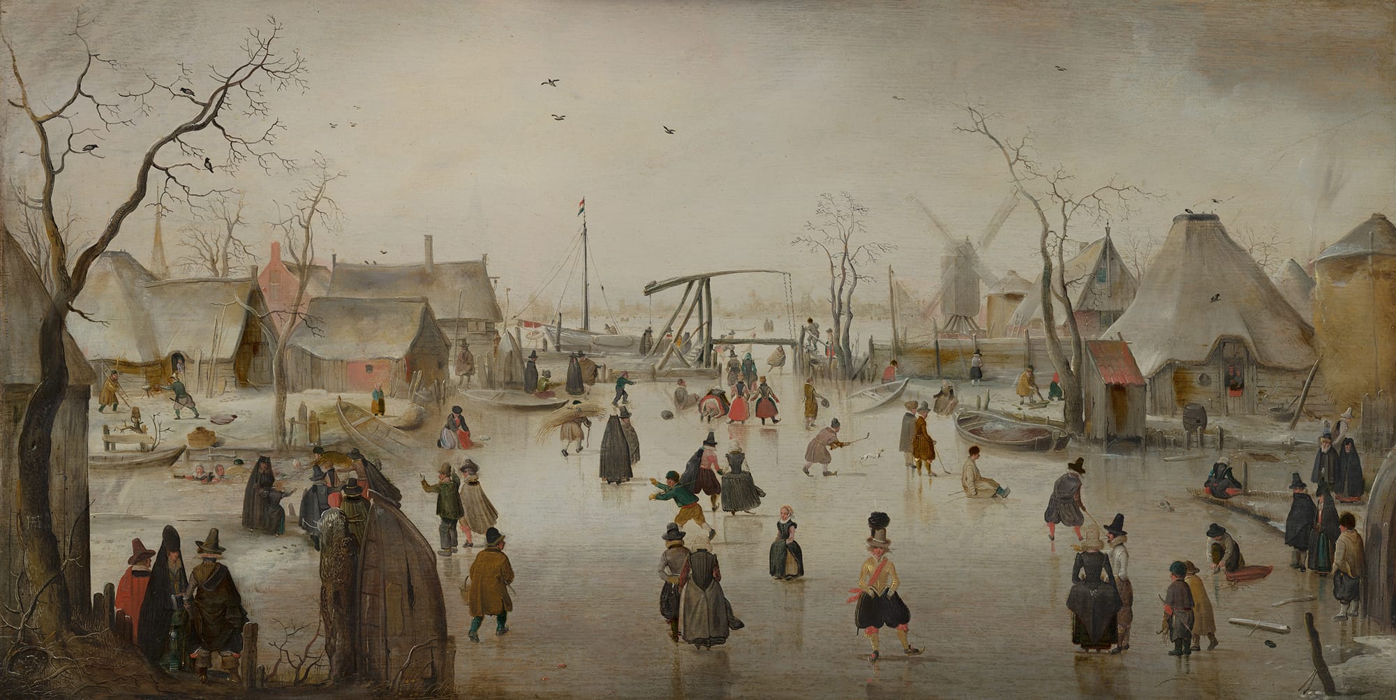 Hendrick Avercamp, Ice Scene, ca. 1610