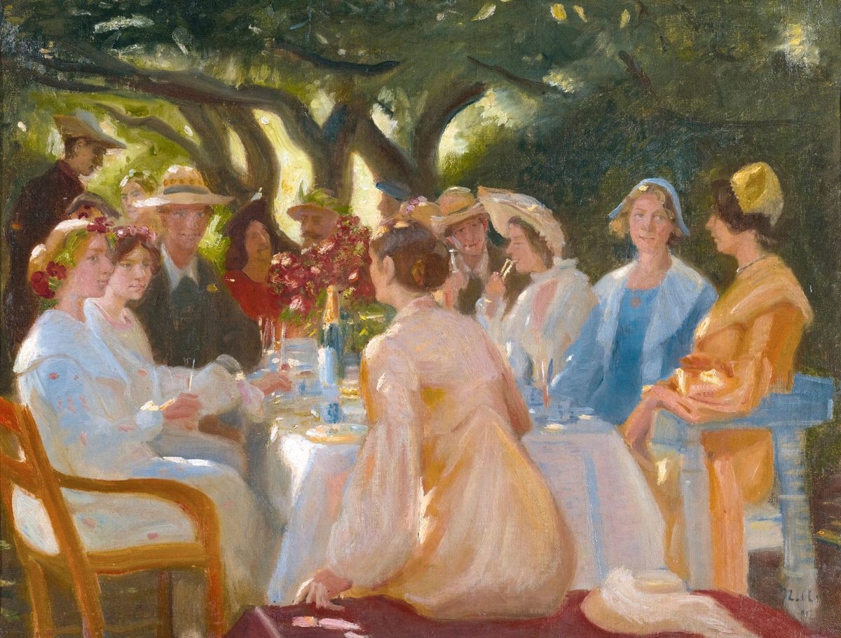 Michael Ancher, The Actors’ Lunch, Skagen, 1902