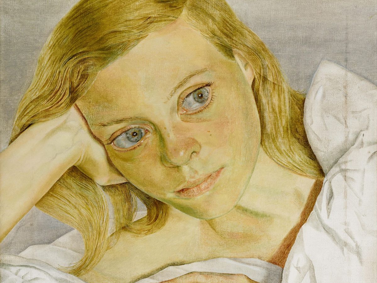 Lucian Freud, Girl in Bed, 1952 (det)