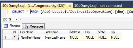 AddOrUpdateLostOurData
