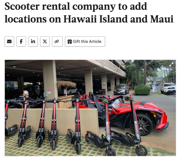 Aloha, Maui & Big Island! Go X is Bringing Electric Freedom to More Hawaiian Paradise