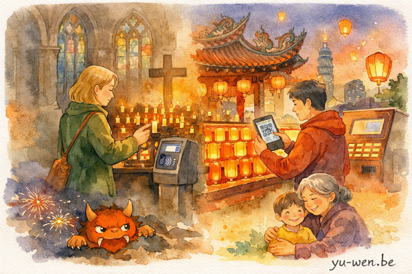 一束光，兩種點燈情