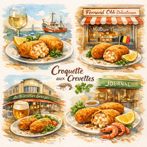 Croquette aux crevettes：一口咬下比利時的海風