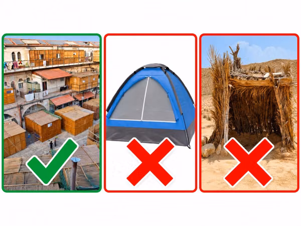 Sucot: ¿tiendas transportables o cabañas? Imagen destacada