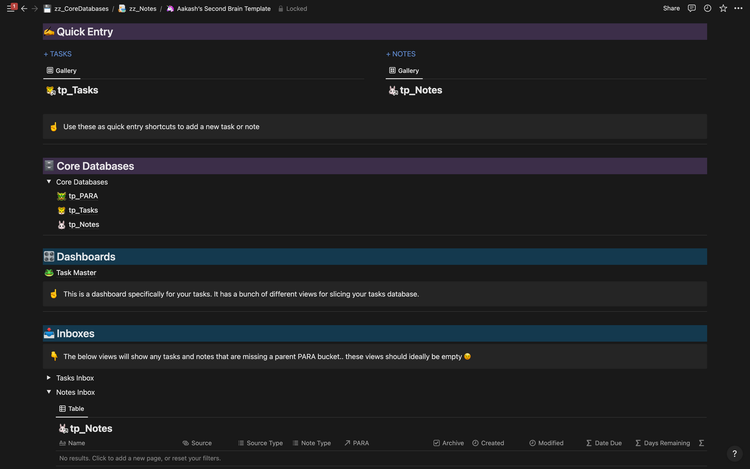 Part 2: My Second Brain (Notion Template)