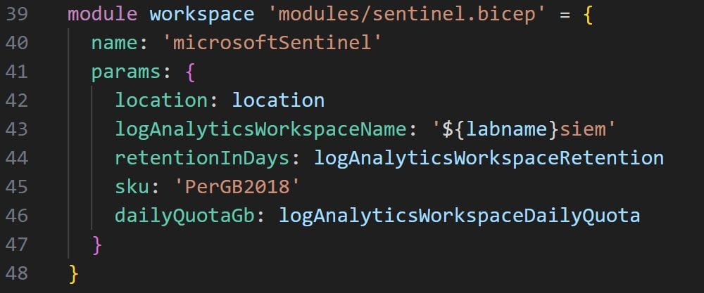 Sentinel deployment module code