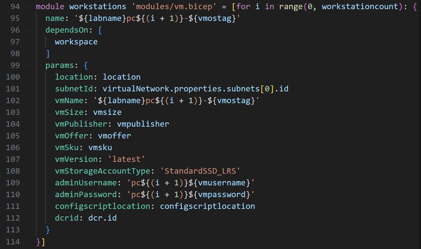 Virtual Machine code