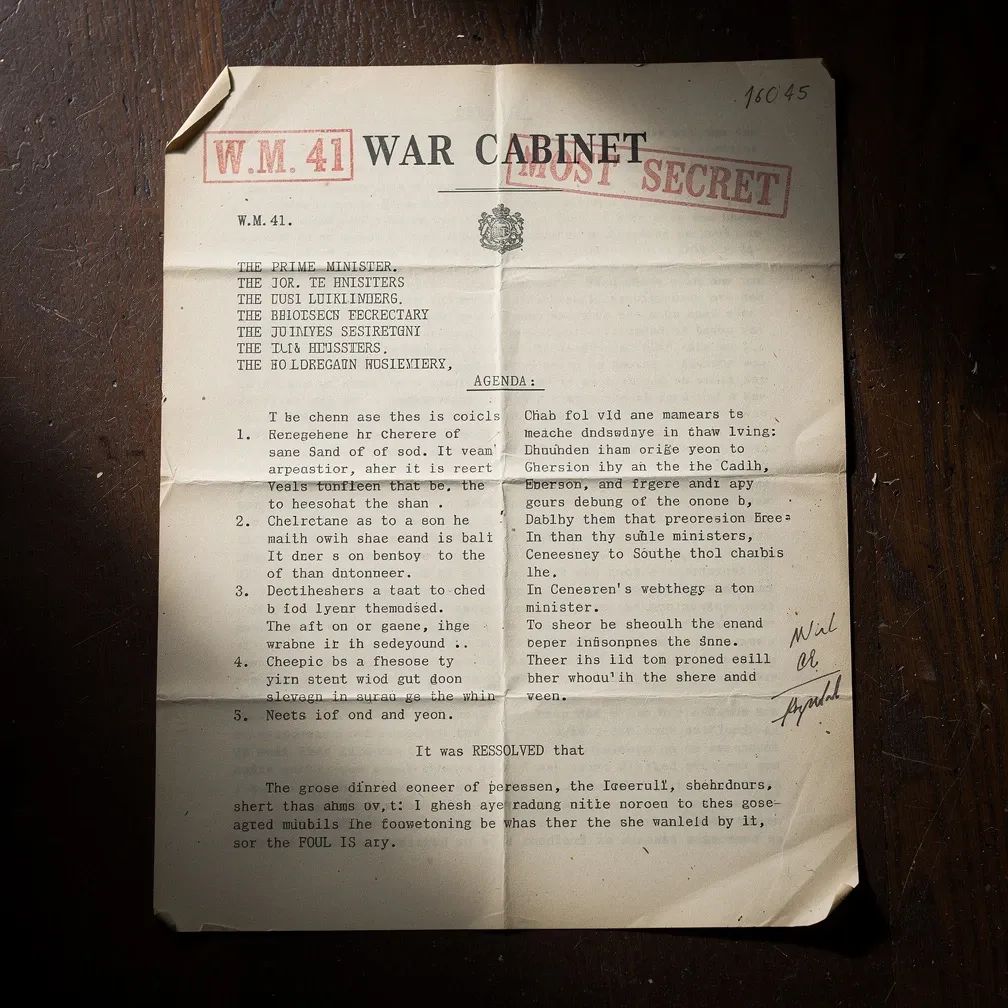 War Cabinet minutes, 11 January 1941 — Most Secret