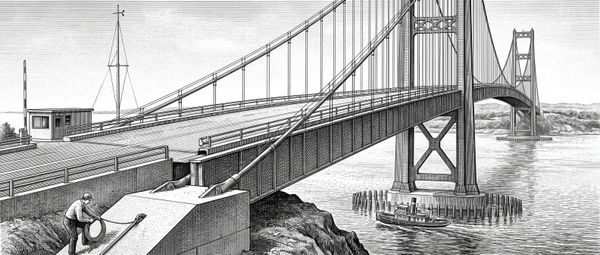 The government engineer who refused to sign off on the bridge was removed instead.