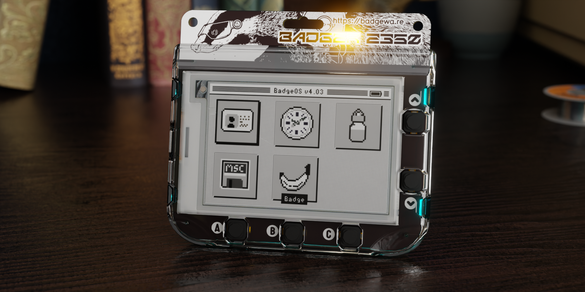 Badger 2350, an E-Paper digital device powered by the Raspberry Pi RP2350