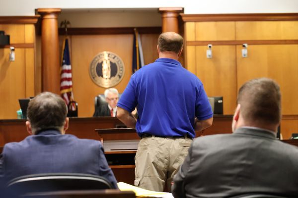 Nick Houck appears in court- without a lawyer and 'no idea' why he's been charged