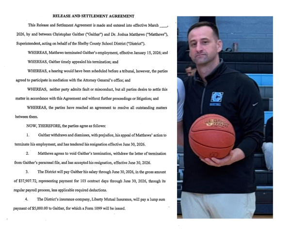 Shelby County Coach accused of sexual misconduct wasn't fired after all. A settlement quietly rewrote the ending.