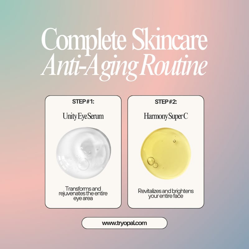 Rutina completa del cuidado de la piel Unity Eye Serum