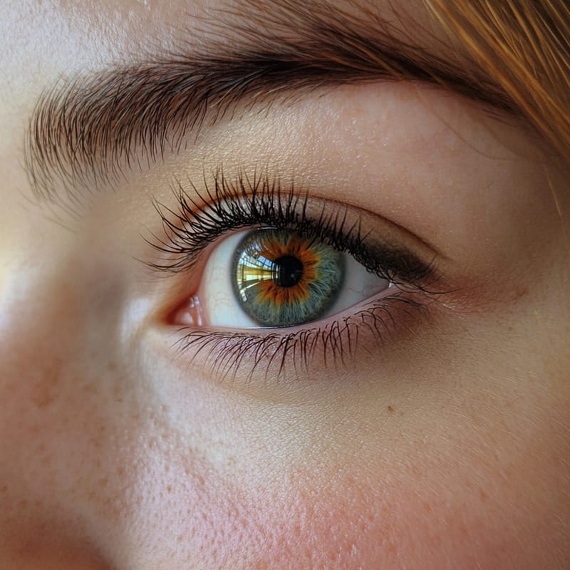 Piel suave bajo los ojos