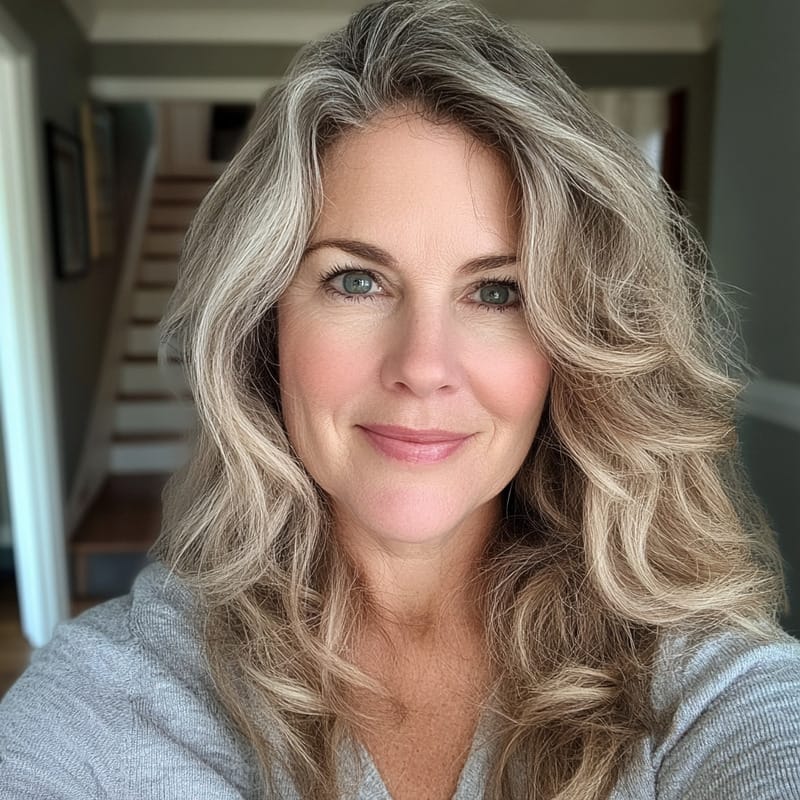 Woman with smooth skin after using Unity Eye Serum skin care