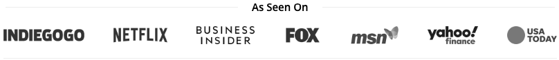 As seen on netflix, fox, usa today, and more banners