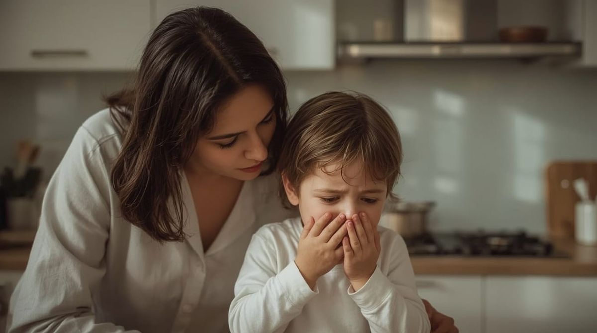 mother trying to help kid coughing and needing a lifevac usa