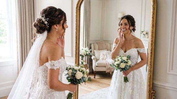 wedding smile makeover before and after comparison — bleaching vs veneers