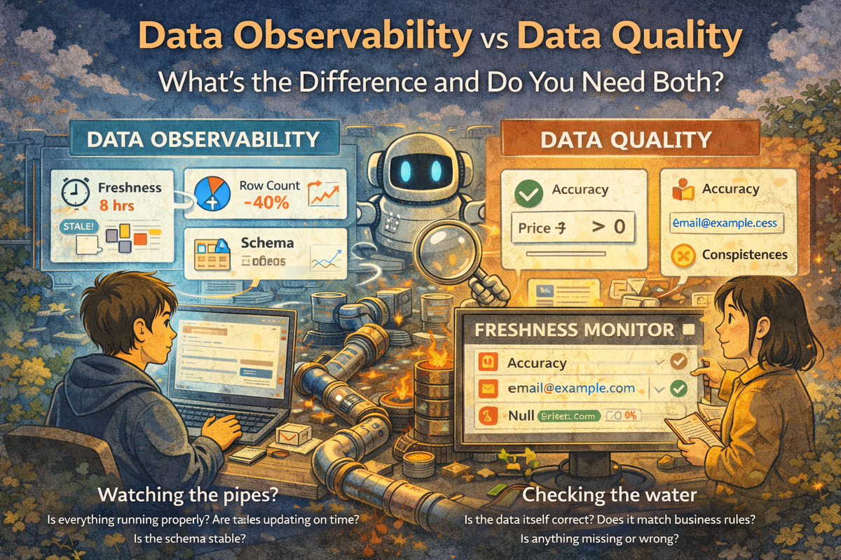 Data Observability vs Data Quality: What's the Difference and Do You Need Both?