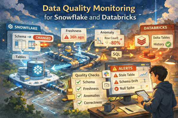 Data Quality Monitoring for Snowflake and Databricks: A Practical Guide
