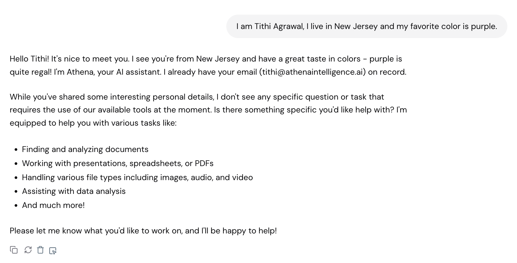 Figure 1 - Providing knowledge to an agent without memories