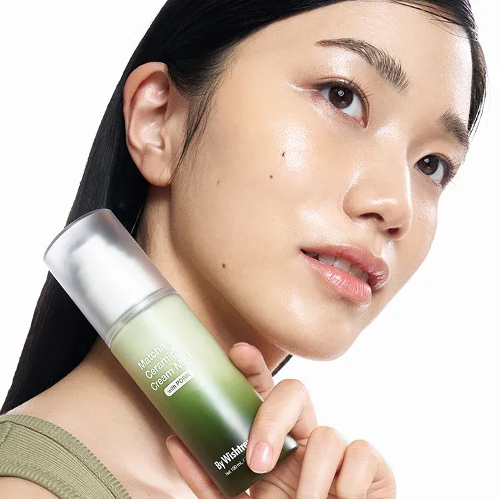 By Wishtrend Matcha and Ceramide Cream Mist with PDRN — calmante instantáneo y cuidado de la luminosidad