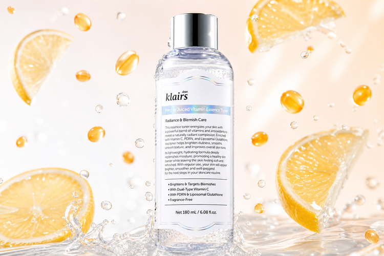 Dear Klairs Freshly Juiced Vitamin Essence Toner — 8,000 แคปซูล วีแกน Rice PDRN กลูตาไธโอน วิเคราะห์ครบ