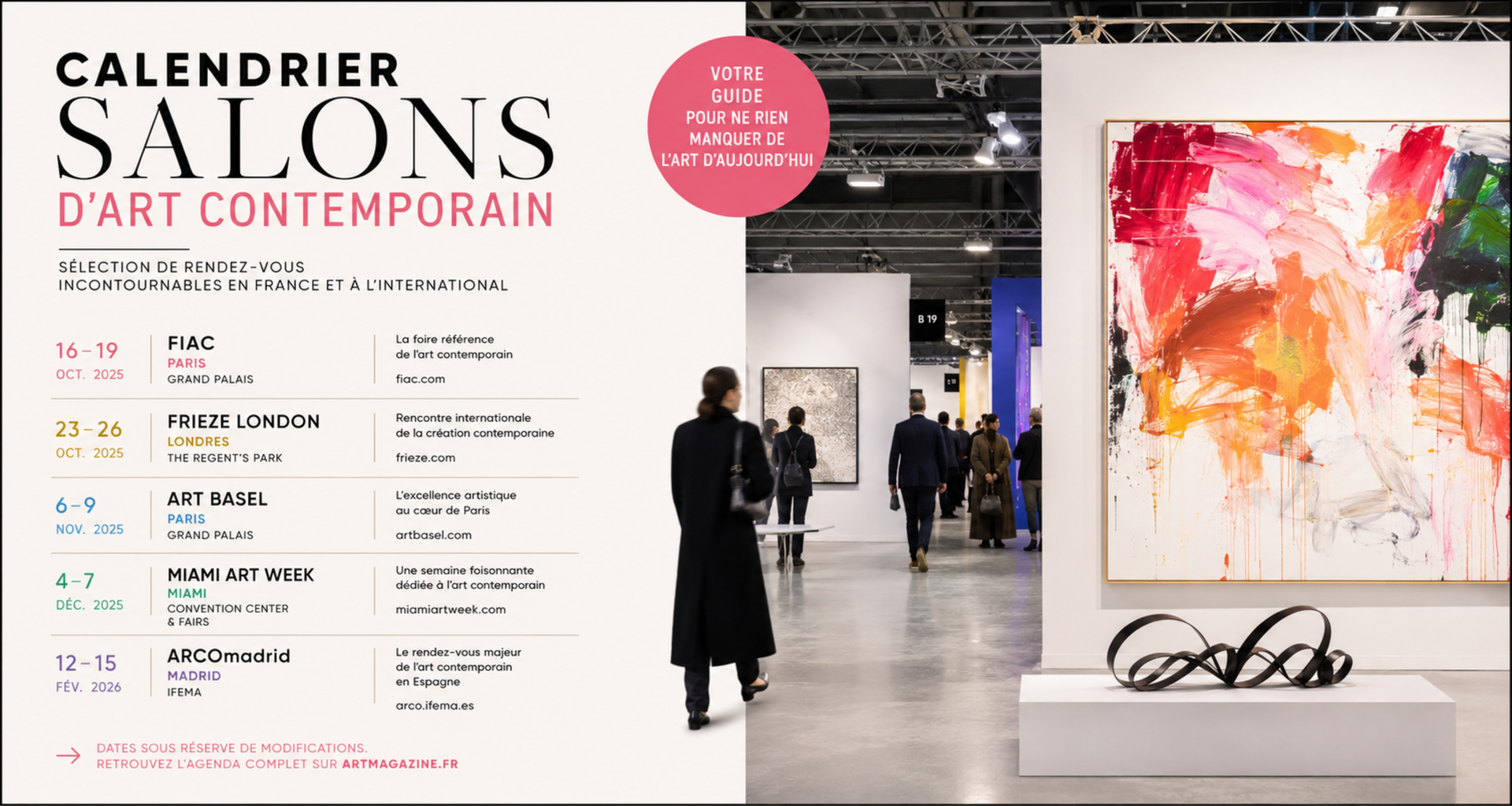 Calendrier Salons d'Art Contemporain