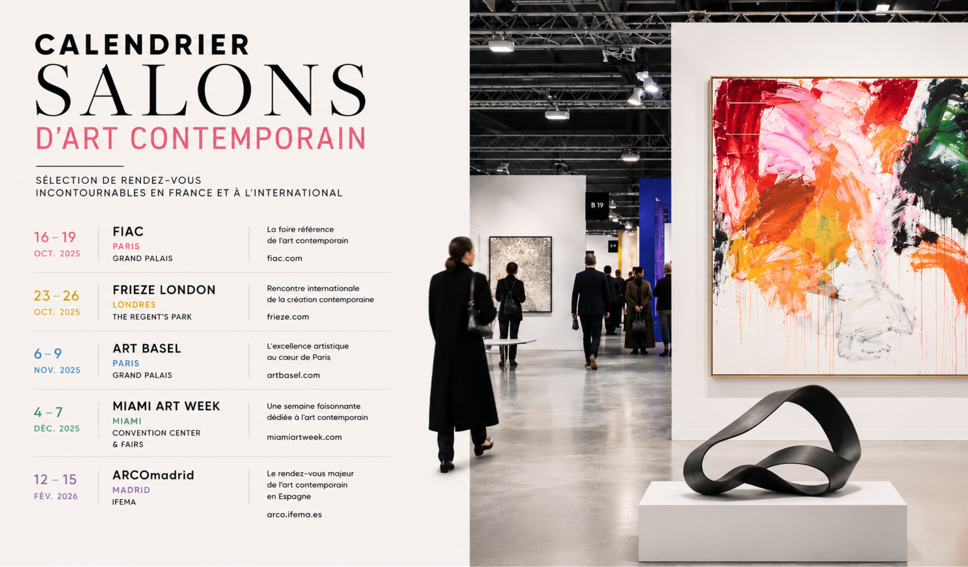 Calendrier Salons d'Art Contemporain