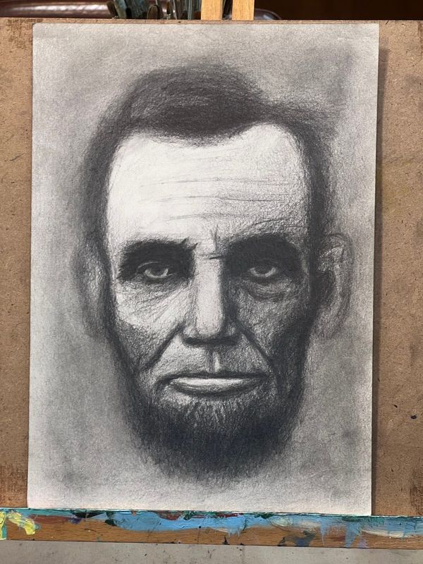 링컨_목탄&콩테 [그림을 그려보는 중 01]