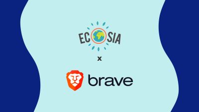 Introducing a better internet: Ecosia is now available on Brave, the privacy browser