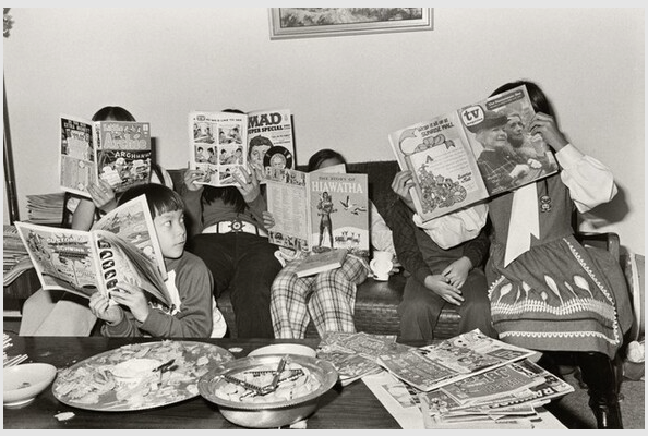 1973 Black and White Photo of Nucelar Family