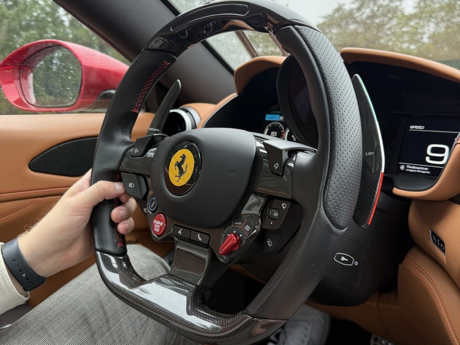 Portofino M cockpit, Manettino and paddles