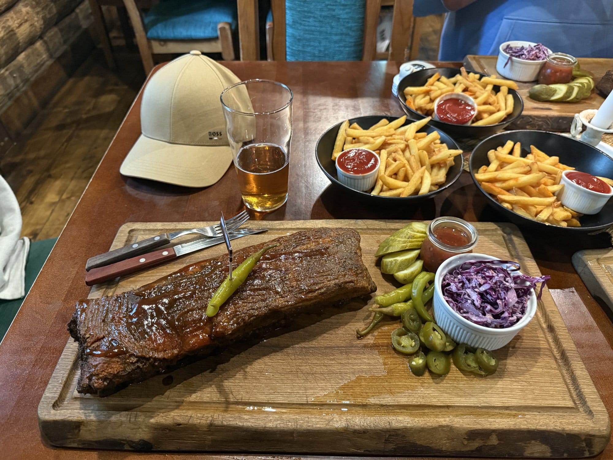 Rack of ribs at Sidrabiņi Krogs