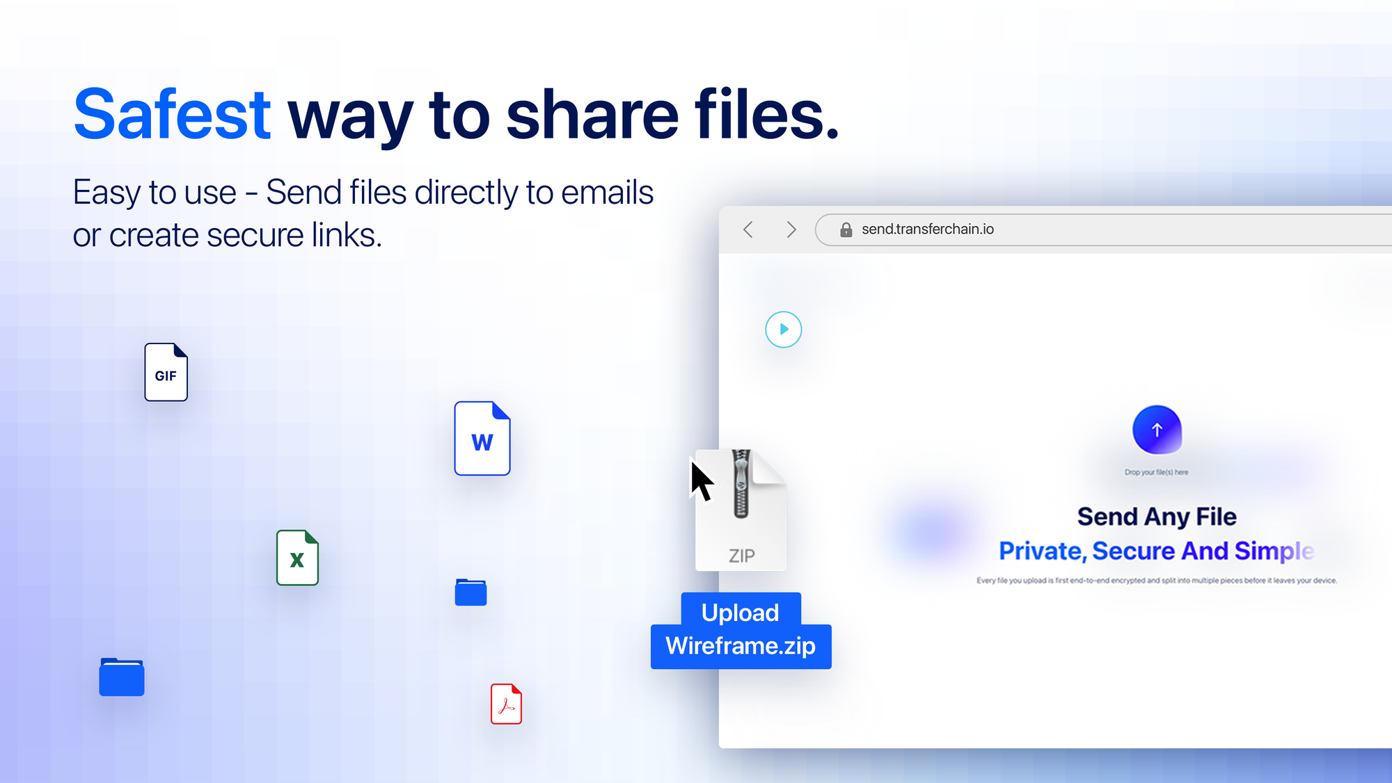 Securely and Privately Send Files: TransferChain Launches Blockchain-Based File Transfer on Browsers