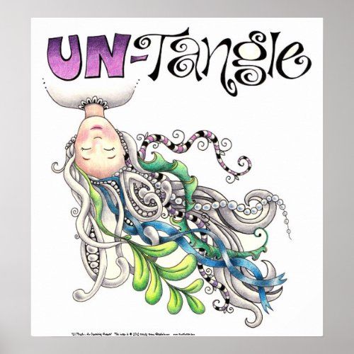 UN-Tangle retreat poster zazzle_print