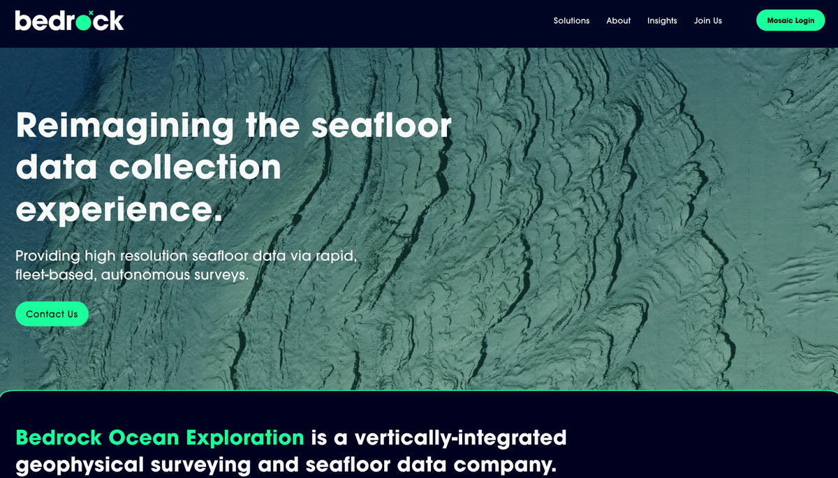 Bedrock Ocean Exploration